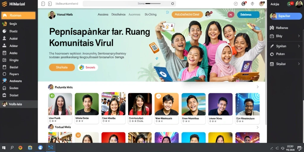 Tampilan antarmuka yang modern dan menarik.