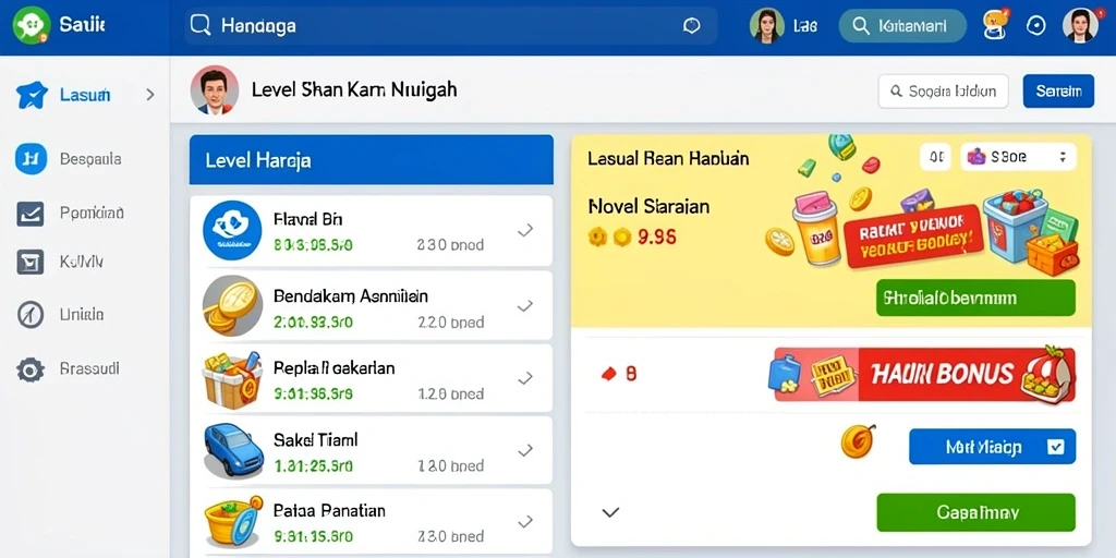 Screenshot menunjukkan tema slot yang menarik dan berwarna-warni.