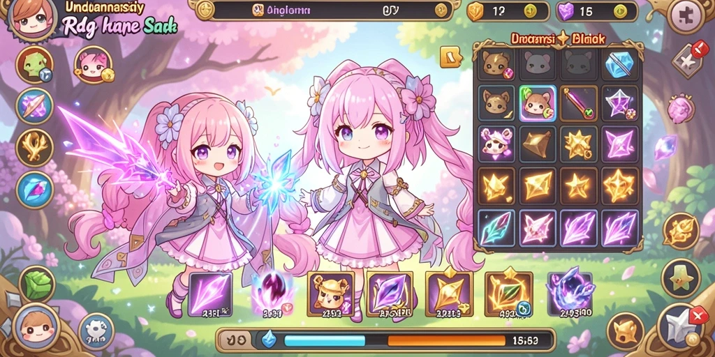 Tampilan awal game yang menarik dan penuh warna.