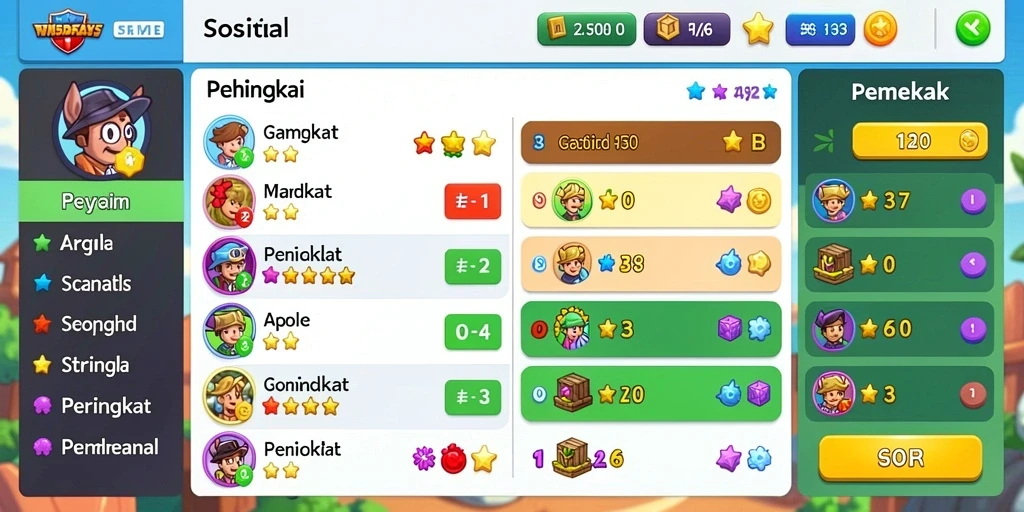 Tampilan antarmuka yang menarik dan user-friendly.
