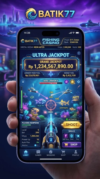 Cuplikan layar menu unduhan batik77 untuk perangkat Android