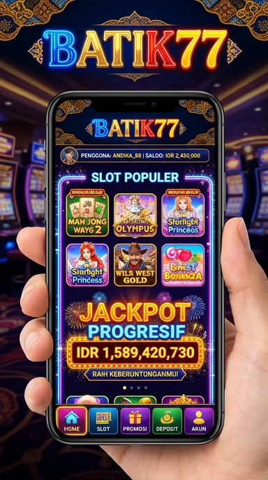 Galeri pratinjau visual batik77 build APK resmi terbaru
